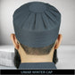 Grey Umar Winter Kufi Comfortable Cold Weather Skull Cap