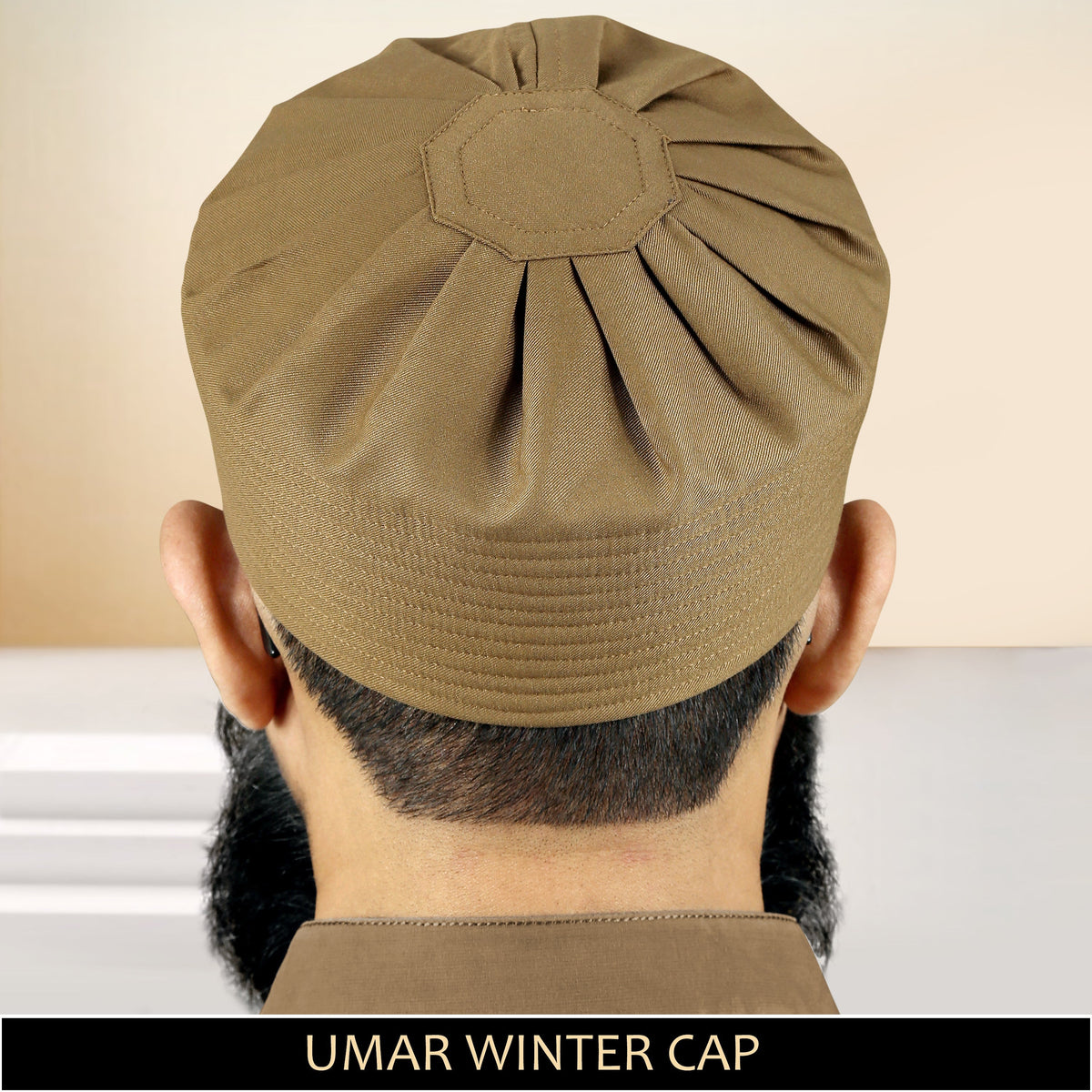 Golden Umar Winter Kufi Premium Islamic Winter Cap