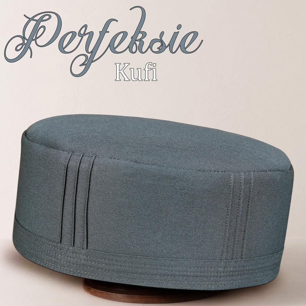 Grey Perfeksie Kufi Soft Comfortable Islamic Skull Cap