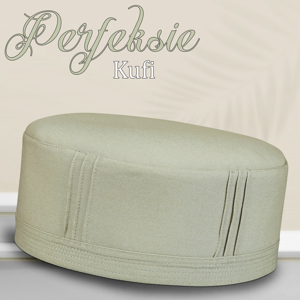 Golden Perfeksie Kufi Refined Muslim Prayer Cap