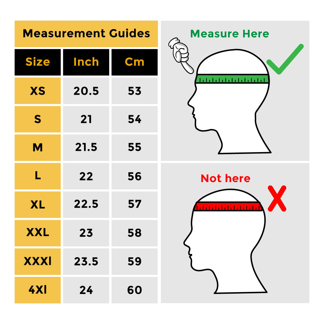 Koofi Size Chart