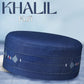 Navy Blue Khalil Kufi Elegant Salah Cap for Men