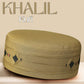 Golden Khalil Kufi Premium Embroidered Prayer Cap