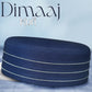 Navy Blue Dimaaj Kufi Elegant Daily Salah Cap