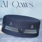 Navy Al-Qaws Kufi Refined Prayer Hat for Men