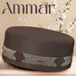 Brown Ammar Kufi Traditional Daily Prayer Cap