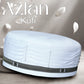 White Azlan Kufi Classic Muslim Namaz Topi