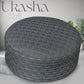 Grey Ukasha Hard Kufi Refined Structured Prayer Cap