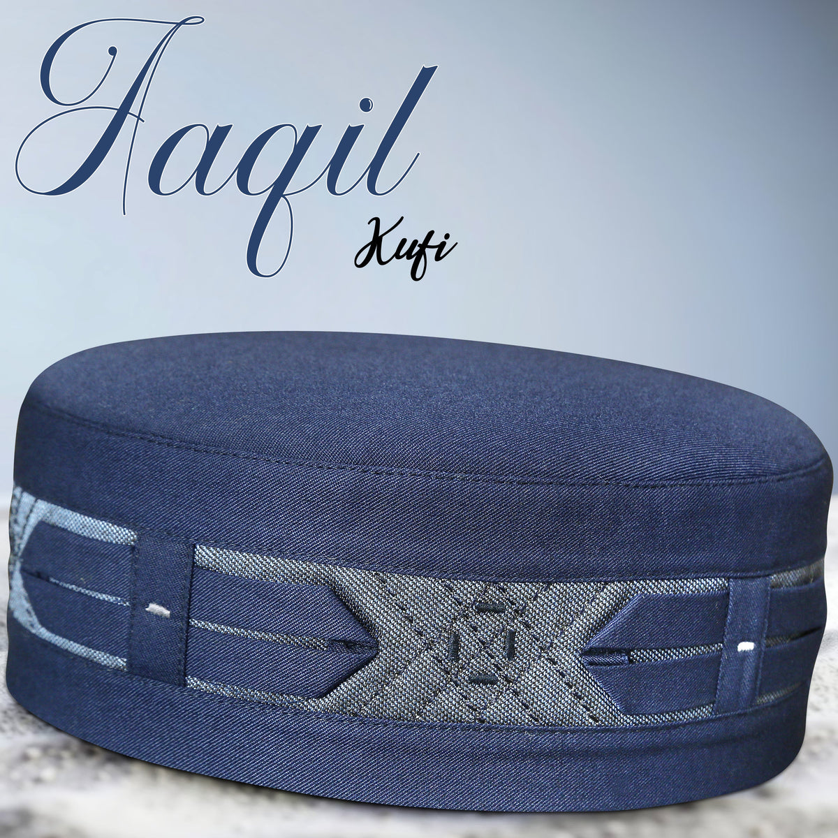 Aaqil Islamic Kufi – Traditional Patterned Muslim Prayer Cap for Men