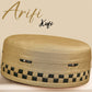 Arifi Patterned Kufi – Soft Polyester Cotton Islamic Prayer Cap for Men
