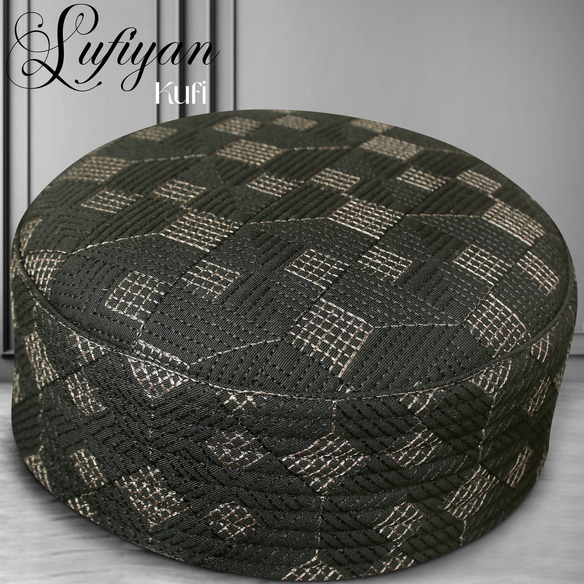 Sufiyan Premium Muslim Prayer Kufi Cap for Men's