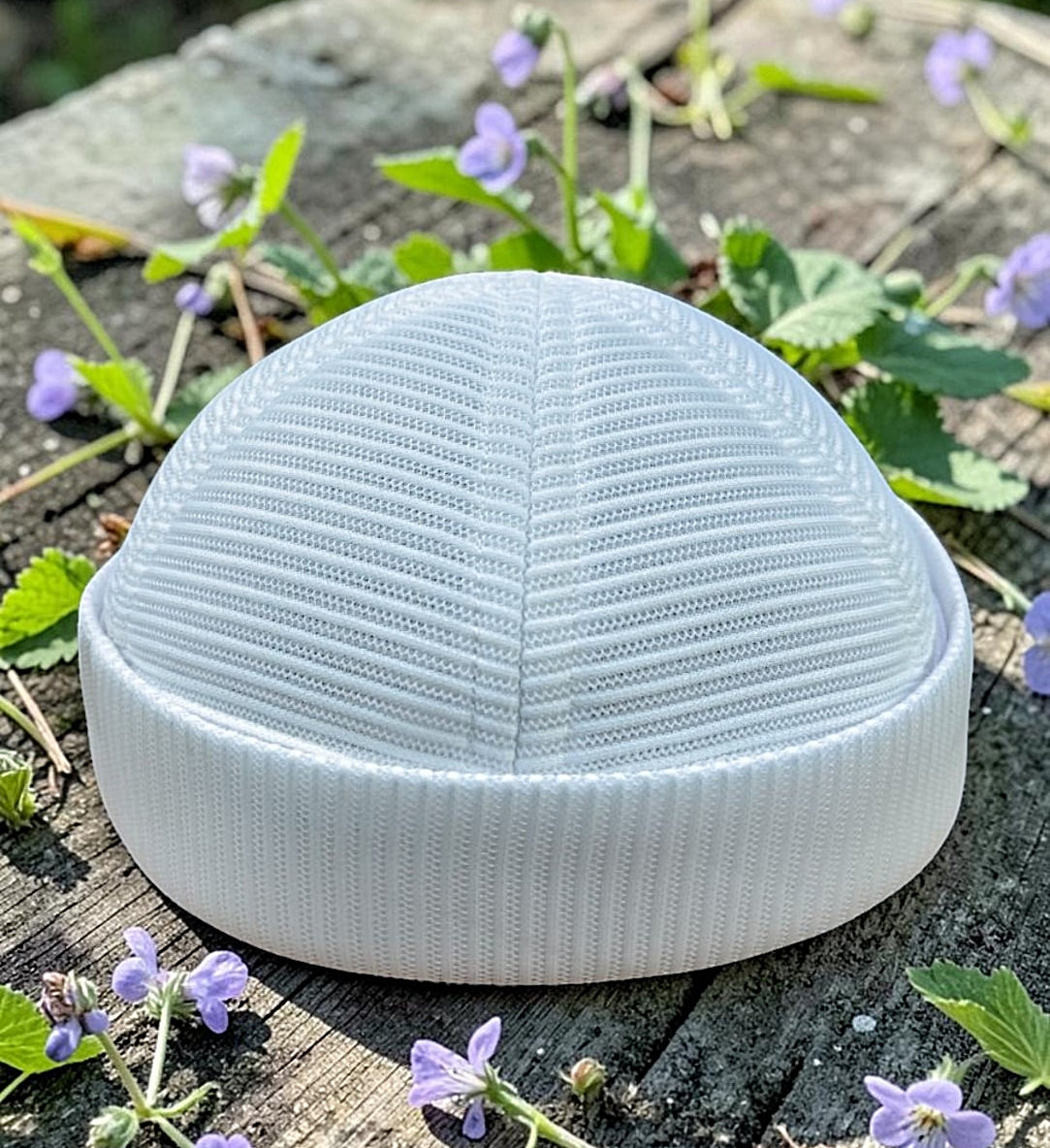 Brimless Mesh Kufi For Men's Namaz Topi