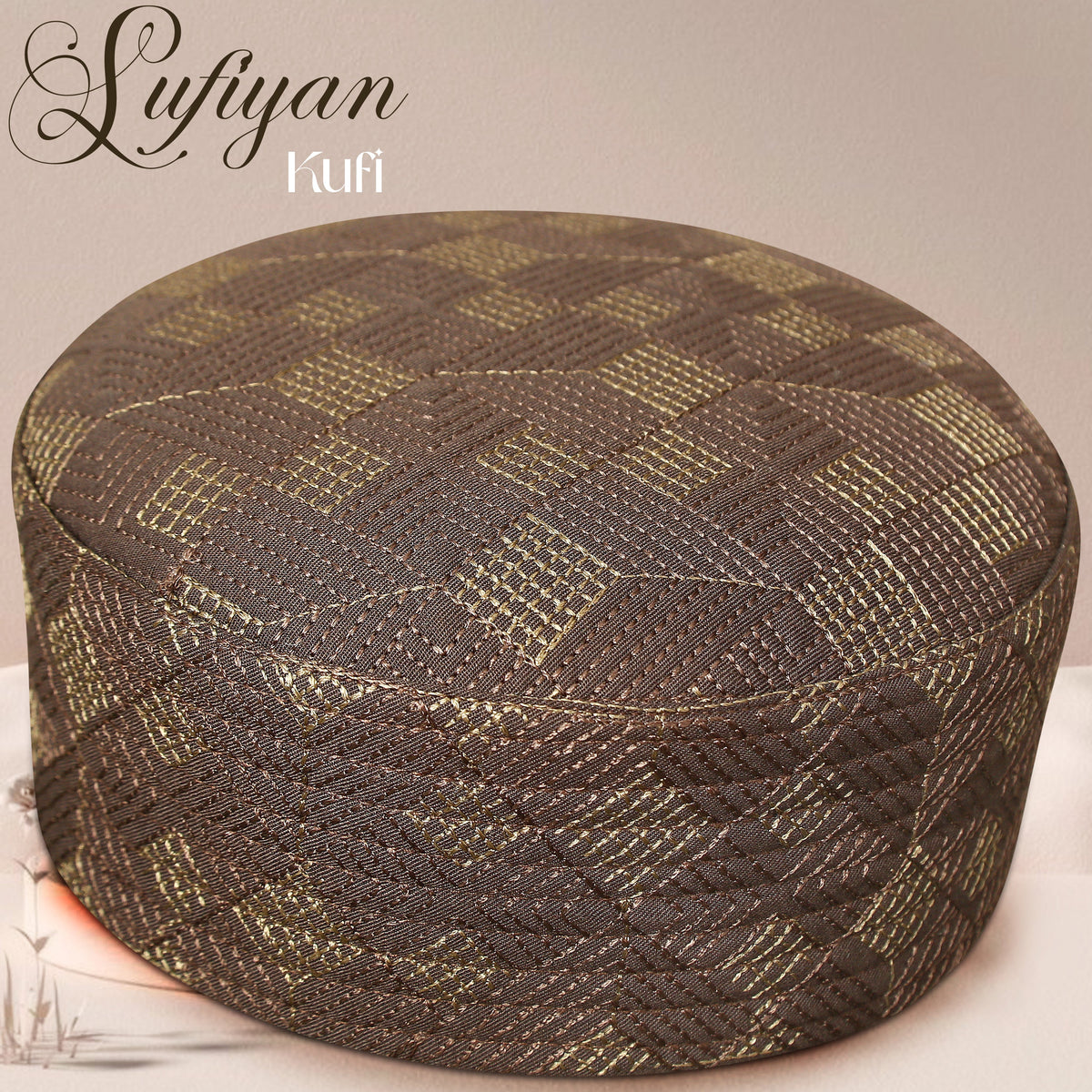 Sufiyan Premium Muslim Prayer Kufi Cap for Men's