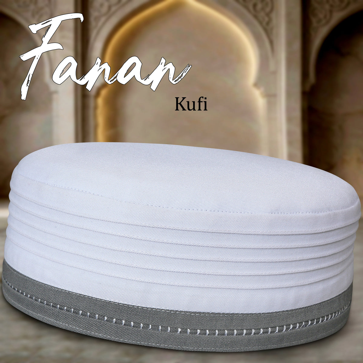 Fanan Kufi Cap – Trendy Islamic Prayer Cap for Men