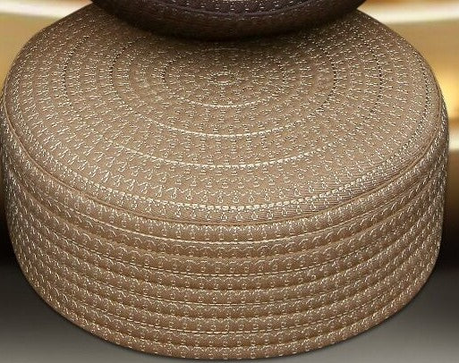 Gold Waqar Kufi Luxury Islamic Skull Cap