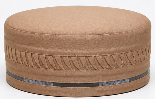 Golden Matloob Kufi Premium Islamic Prayer Cap