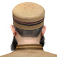 Golden Kamal Kufi Embroidered Prayer Cap for Men