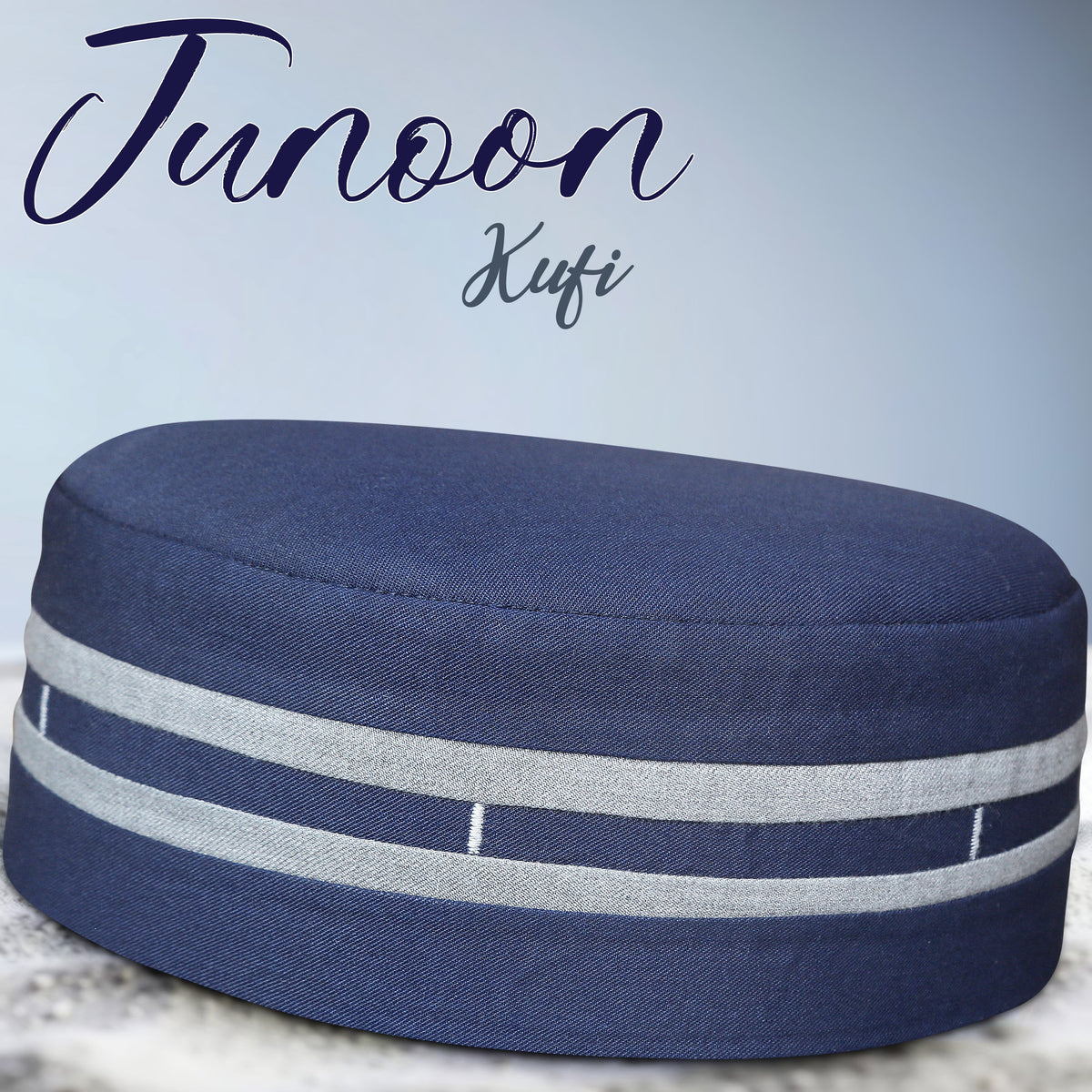 Junoon Kufi Cap – Soft Muslim Prayer Cap for Men for Summer Wear