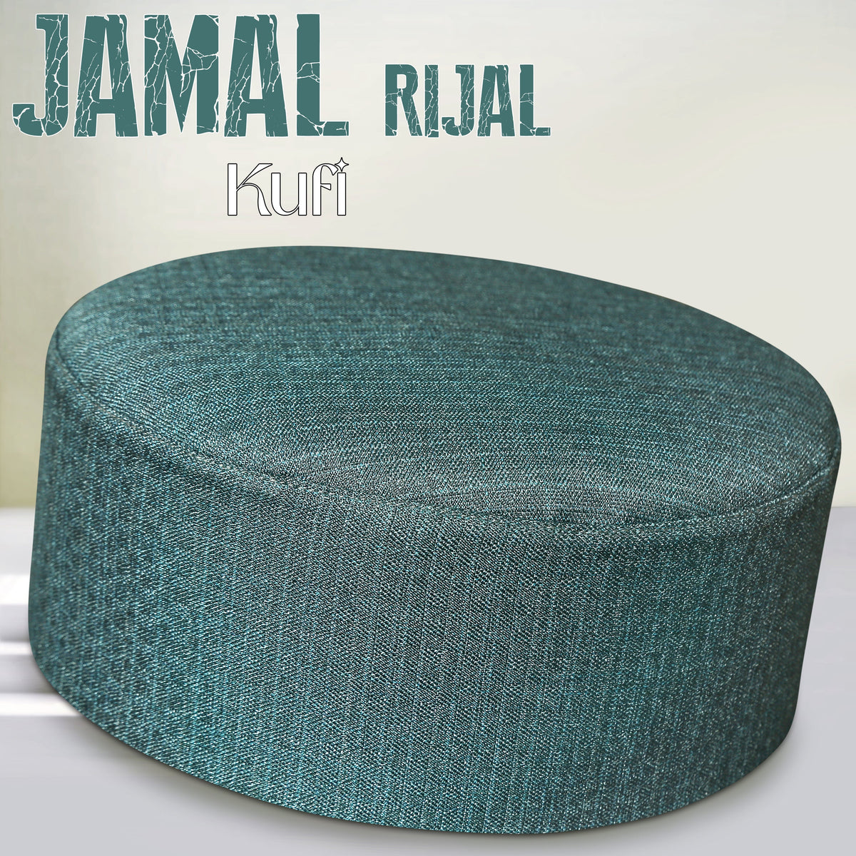 Grey Jamal Rijal Kufi Soft Comfortable Islamic Skull Cap