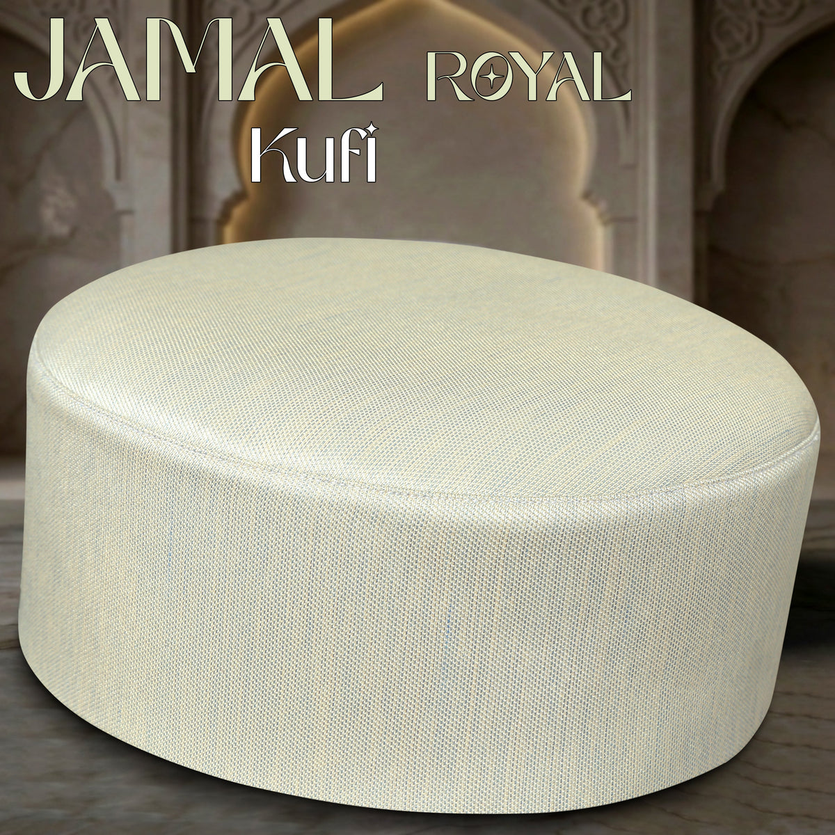 Golden Jamal Royal Kufi Luxury Namaz Topi for Men