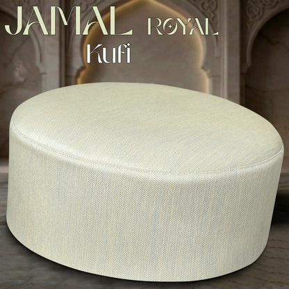 Golden Jamal Royal Kufi Luxury Namaz Topi for Men