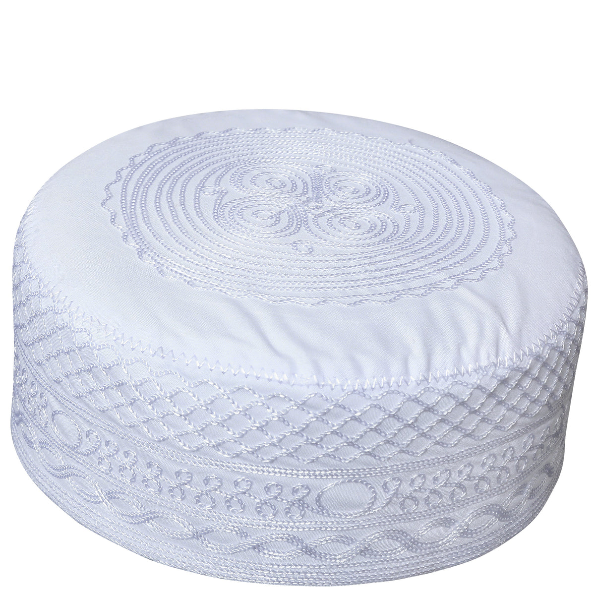 Maliki Kufi – Premium Embroidered Islamic Prayer Cap for Men