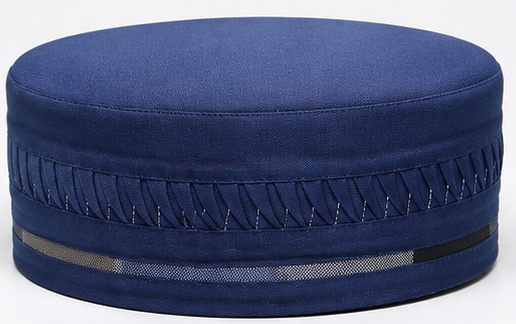 Navy Blue Matloob Kufi Elegant Daily Salah Cap