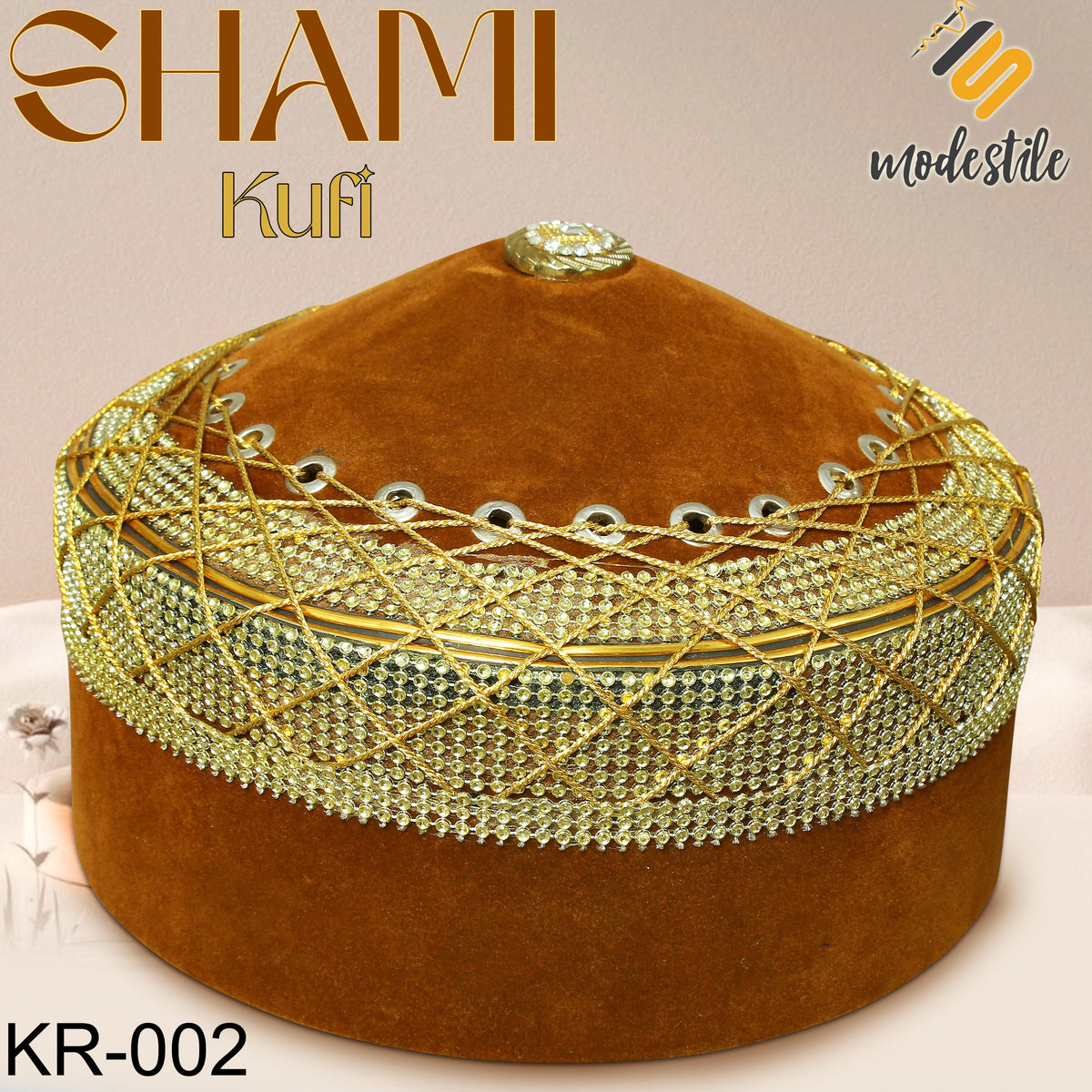 Turkey Cap KR-002 Premium Velvet Handmade Kufi Collection