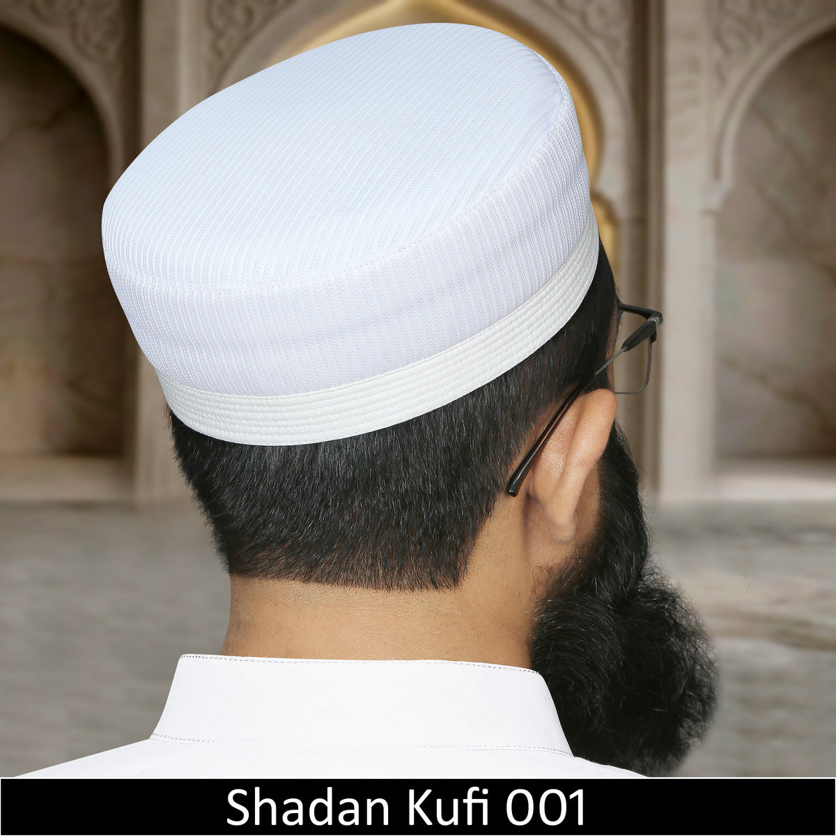 Shadan Mesh Kufi 00-1 – Premium Summer Mesh Islamic Prayer Cap for Men