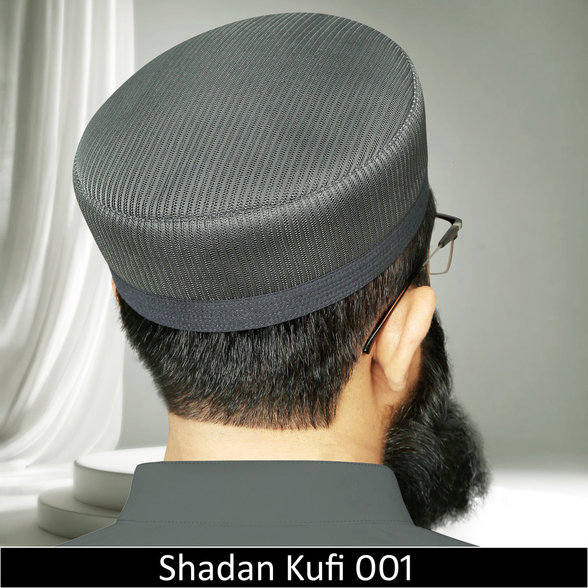 Shadan Mesh Kufi 00-1 – Premium Summer Mesh Islamic Prayer Cap for Men