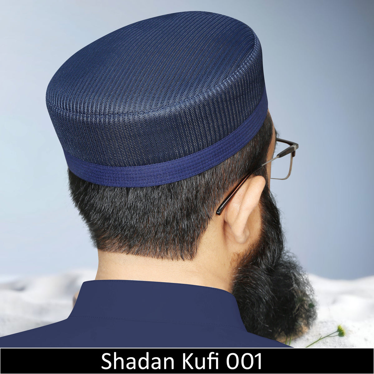 Shadan Mesh Kufi 00-1 – Premium Summer Mesh Islamic Prayer Cap for Men