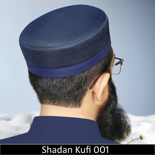 Shadan Mesh Kufi 00-1 – Premium Summer Mesh Islamic Prayer Cap for Men