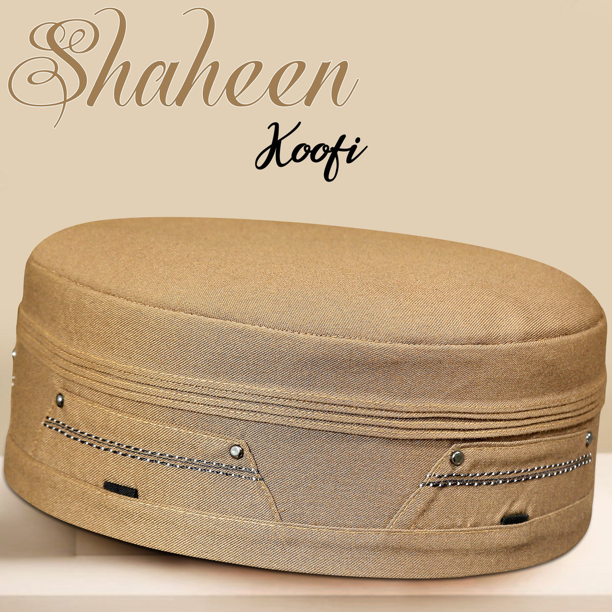 Shaheen Kufi Cap – Comfortable & Elegant Islamic Prayer Cap for Men