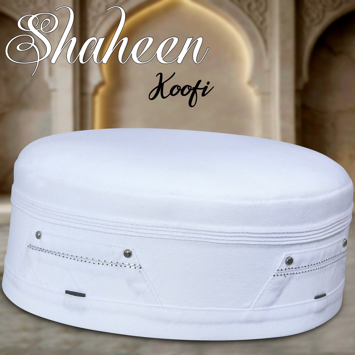 Shaheen Kufi Cap – Comfortable & Elegant Islamic Prayer Cap for Men