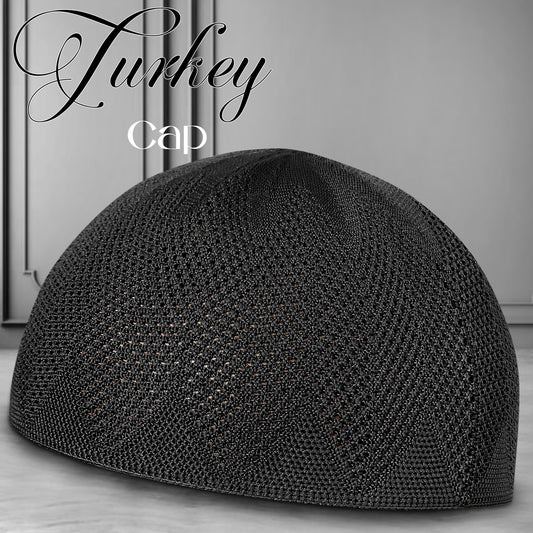 Turkey Knitted Kufi Cap – Premium Lightweight Turkish Style Islamic Cap