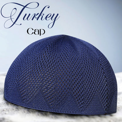 Turkey Knitted Kufi Cap – Premium Lightweight Turkish Style Islamic Cap