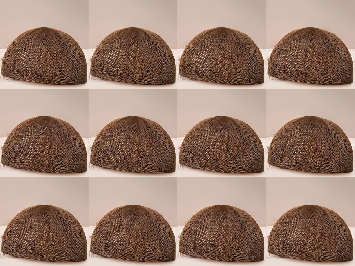 Turkey Knitted Kufi Cap (Pack of 12) – Premium Lightweight Turkish Style Islamic Cap