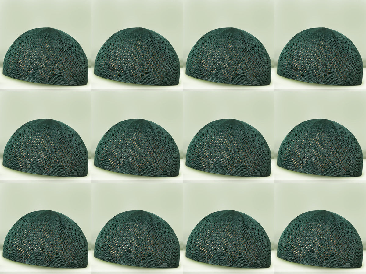 Turkey Knitted Kufi Cap (Pack of 12) – Premium Lightweight Turkish Style Islamic Cap