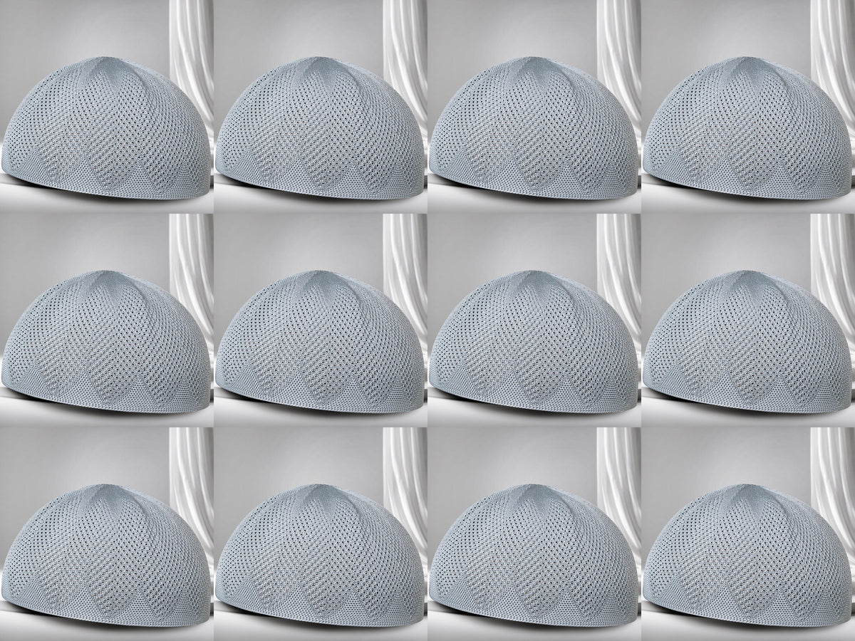 Turkey Knitted Kufi Cap (Pack of 12) – Premium Lightweight Turkish Style Islamic Cap