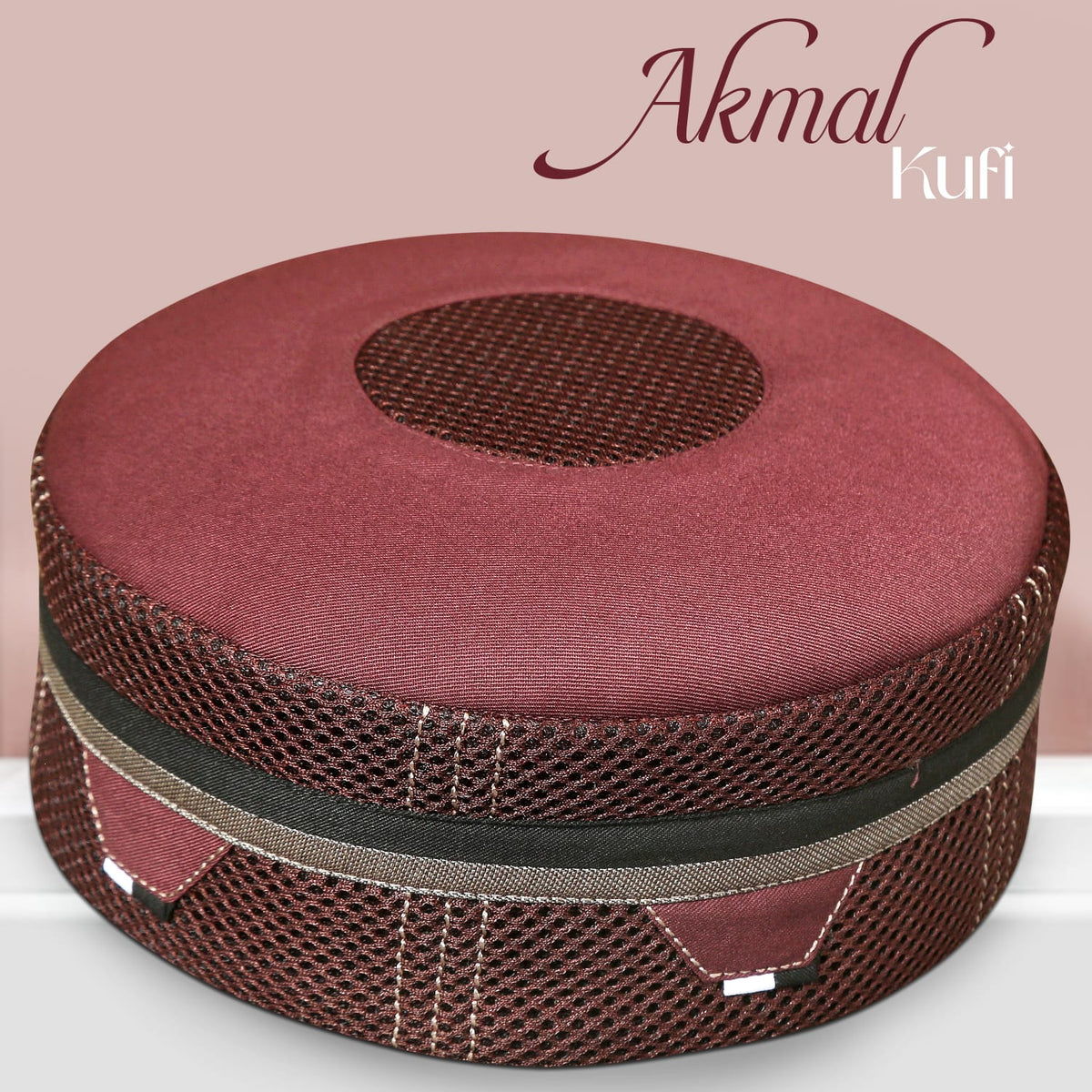 Akmal Kufi Cap – Muslim Prayer Cap for Men for Everyday Wear