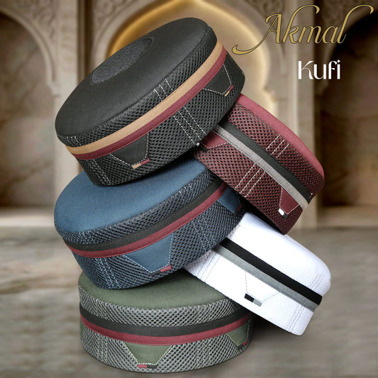 Akmal Kufi Cap – Muslim Prayer Cap for Men for Everyday Wear