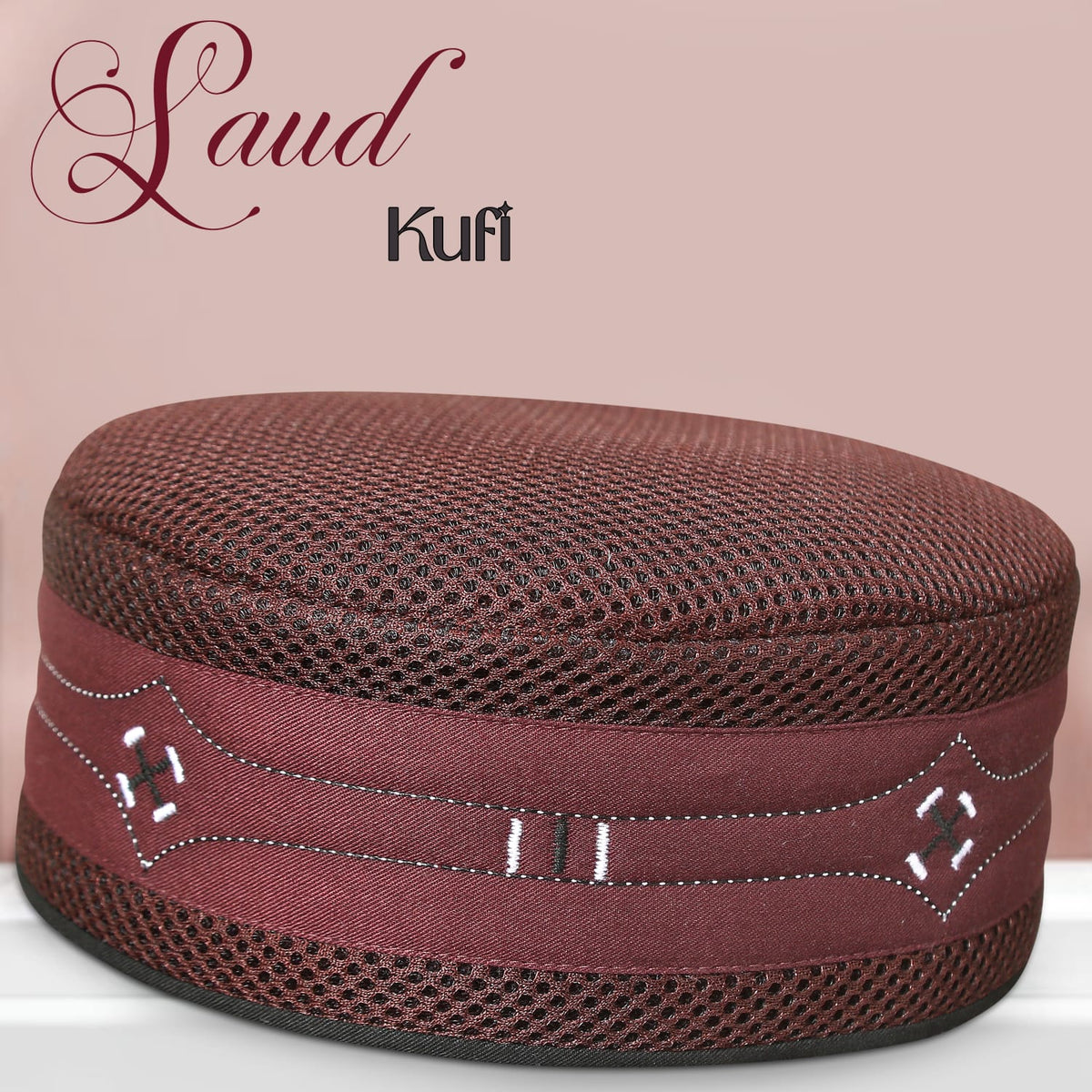 Saud Kufi Cap – Muslim Prayer Cap for Men for Everyday Wear