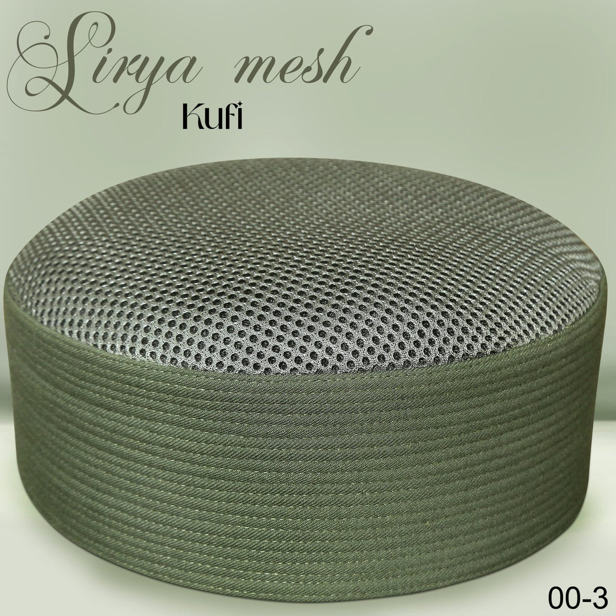 Sirya Mesh Kufi Cap – Muslim Prayer Cap for Men