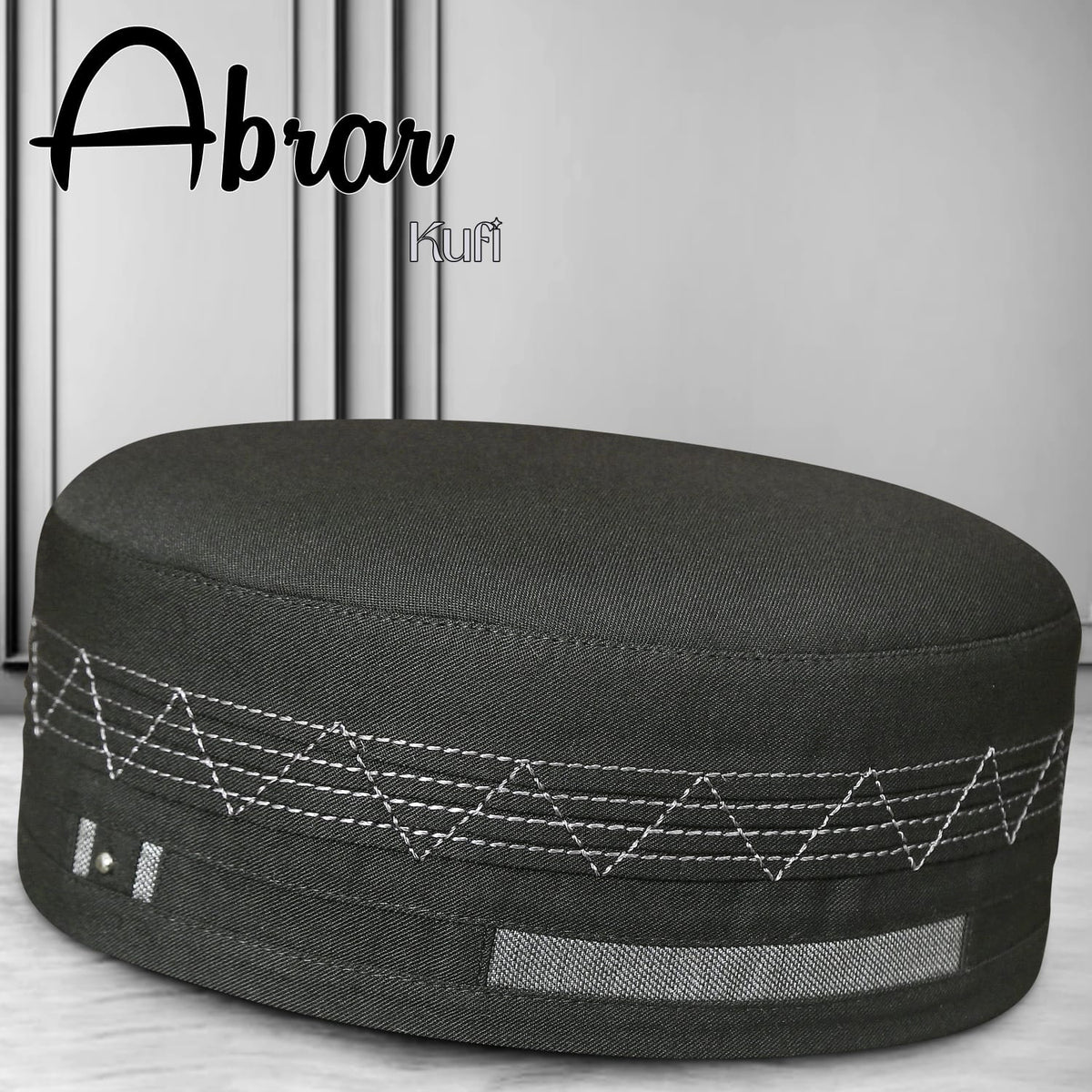 Abrar Kufi Cap – Muslim Prayer Cap for Men for Everyday Wear