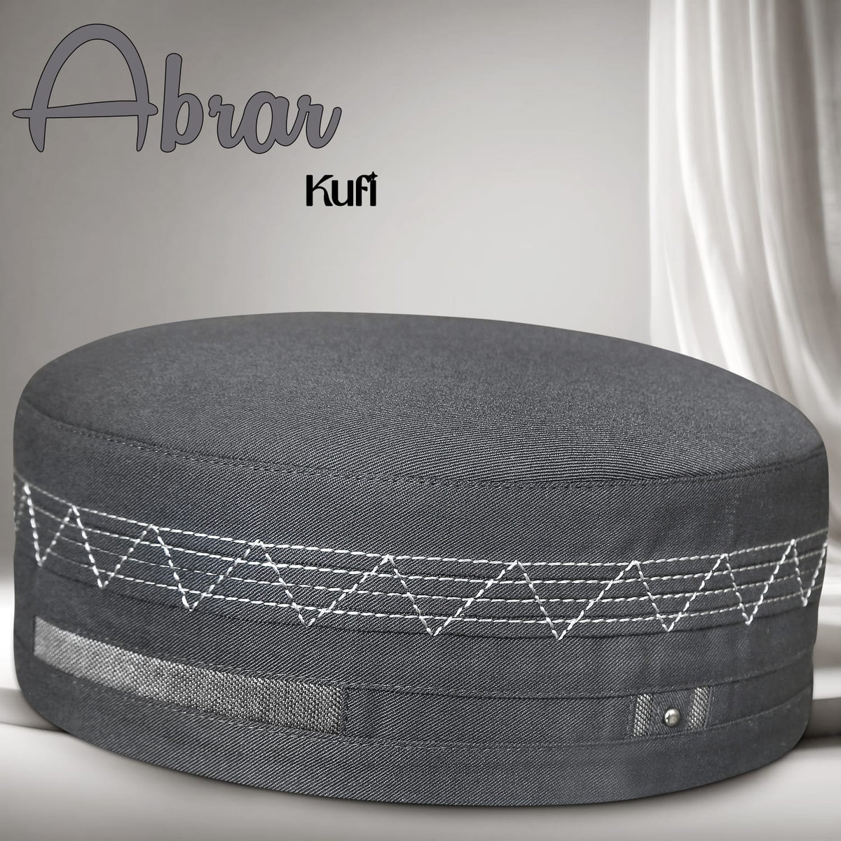 Abrar Kufi Cap – Muslim Prayer Cap for Men for Everyday Wear