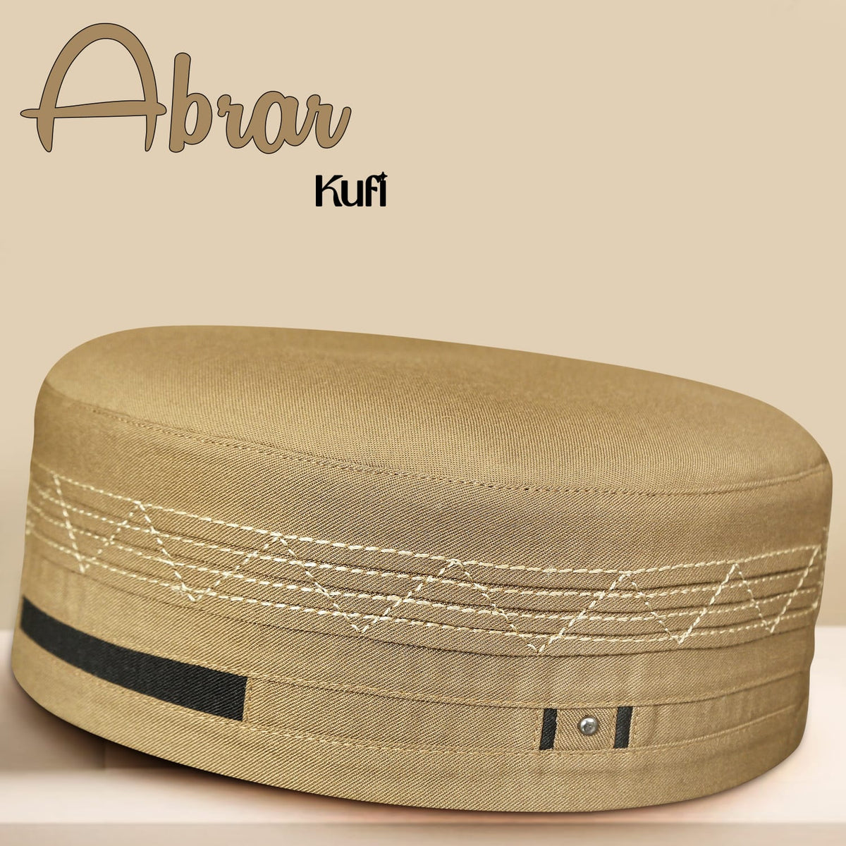 Abrar Kufi Cap – Muslim Prayer Cap for Men for Everyday Wear