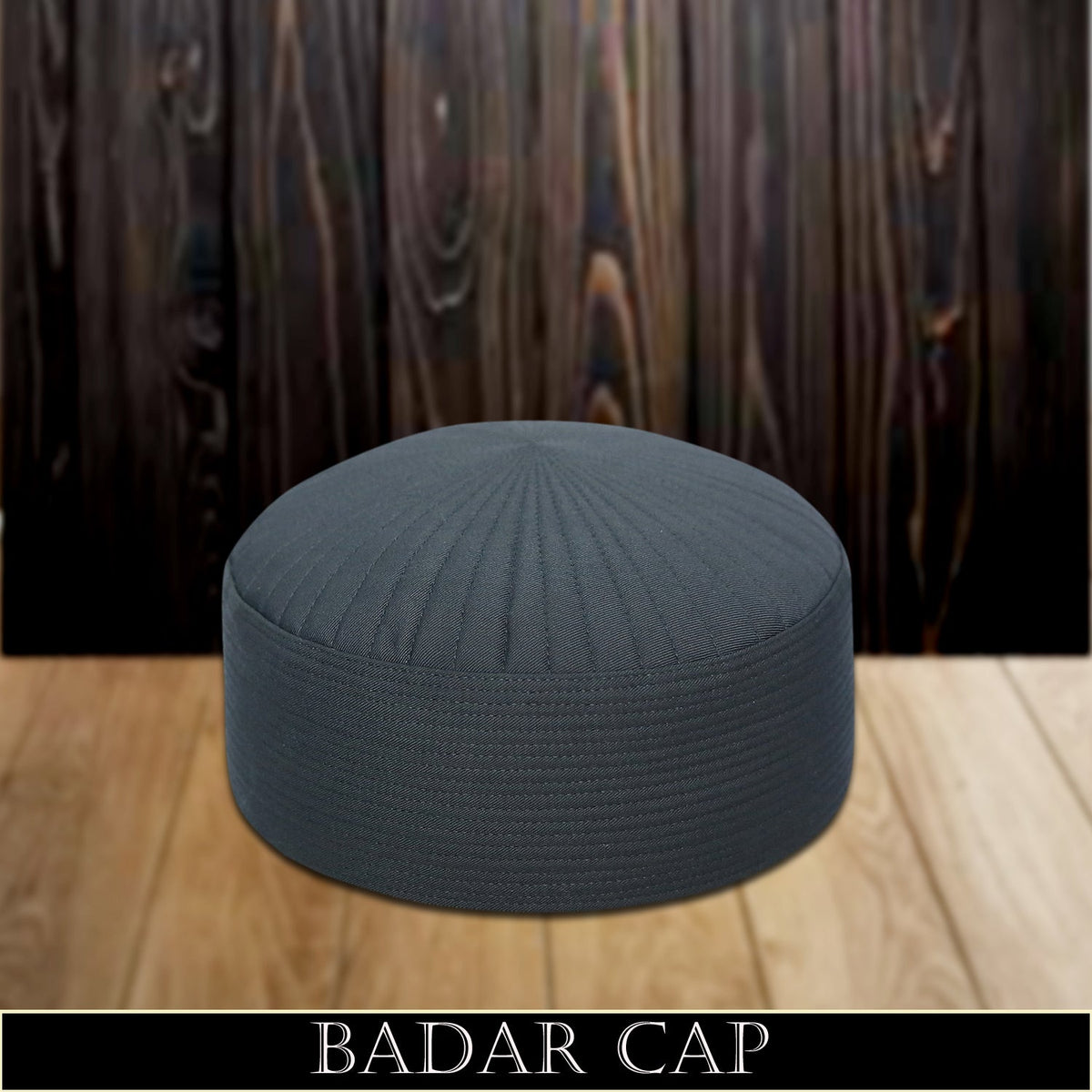 Grey Badar Kufi Soft Comfortable Islamic Skull Cap