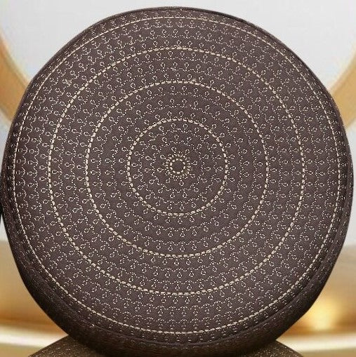 Dark Brown Waqar Kufi Premium Embroidered Muslim Cap